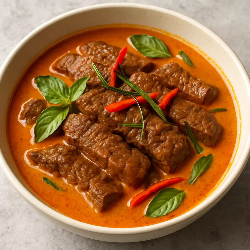 Panang Curry mit Rindfleisch