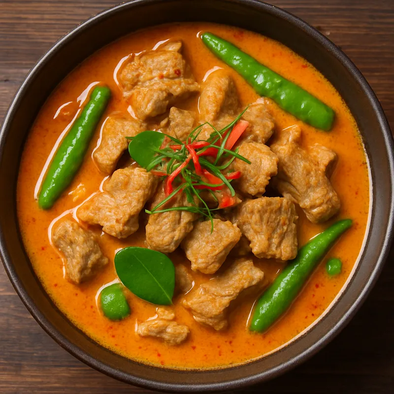 Panang Curry mit Schweinefleisch