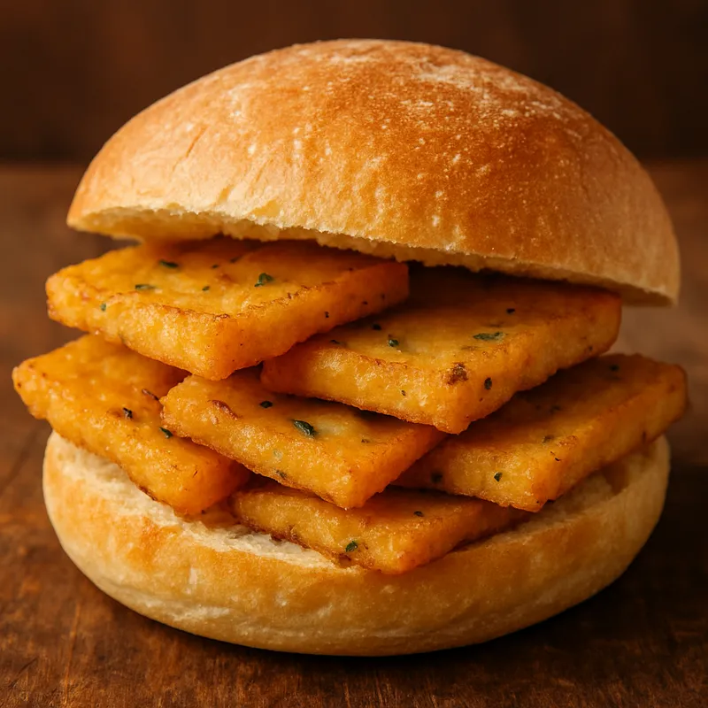 Pane e Panelle (Sizilianisches Kichererbsen-Fritter-Sandwich)