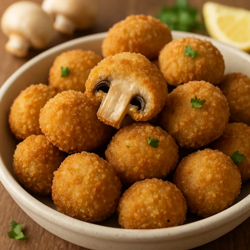 Panierte Champignons