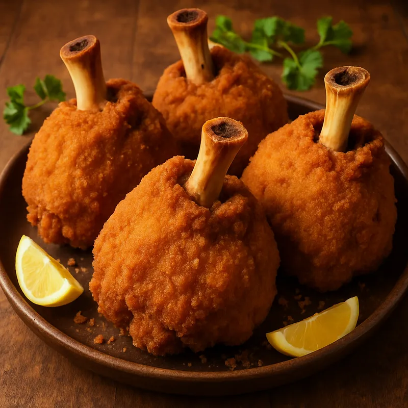 Panierte Schweinshaxen