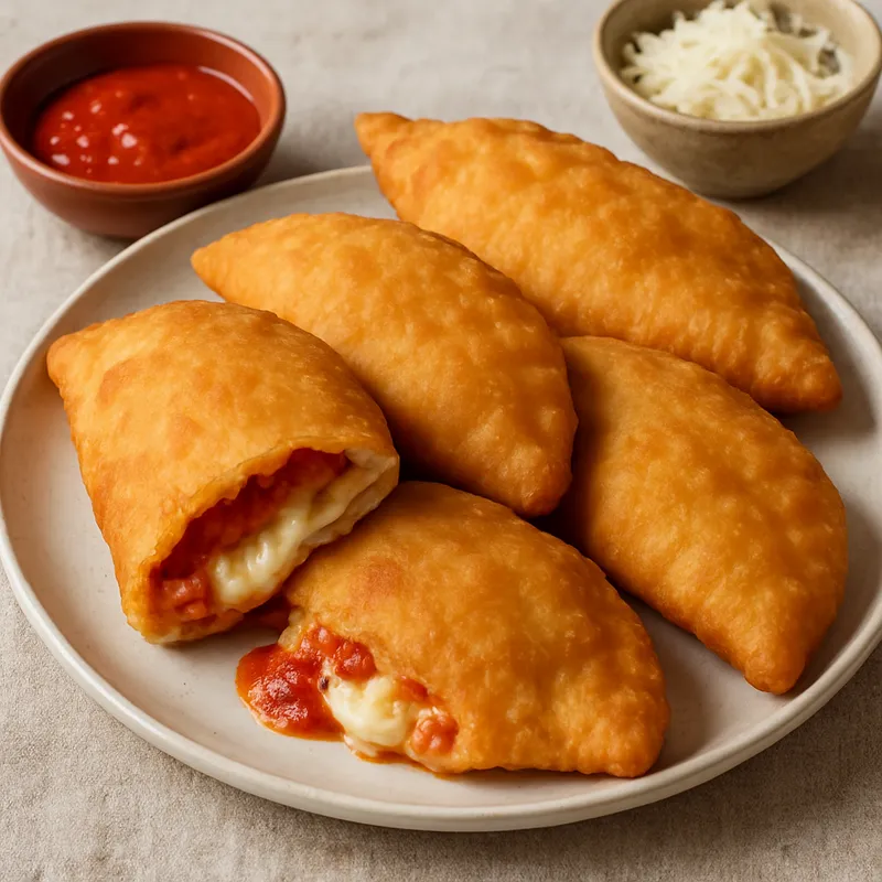 Panzerotti (Italienische frittierte Teigtaschen)
