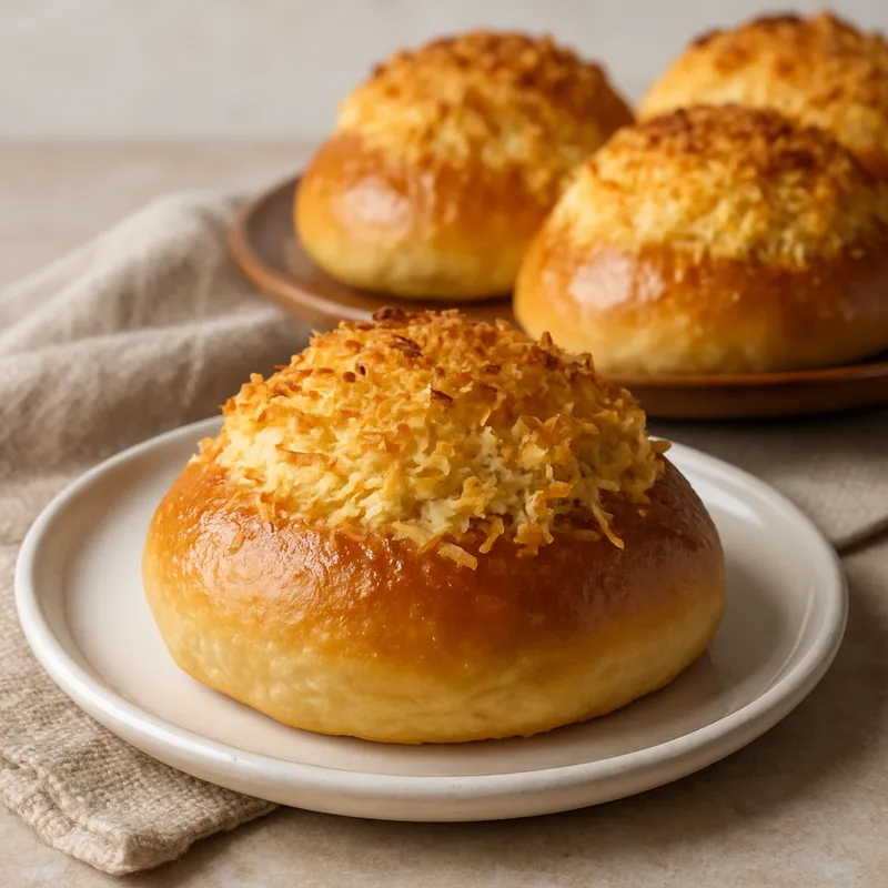 Pão de Deus (Portugiesische süße Kokosnussbrötchen)
