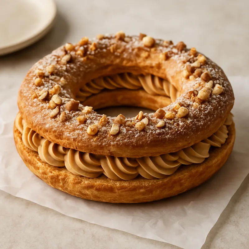 Paris-Brest (Pralinée-Brandteigring)