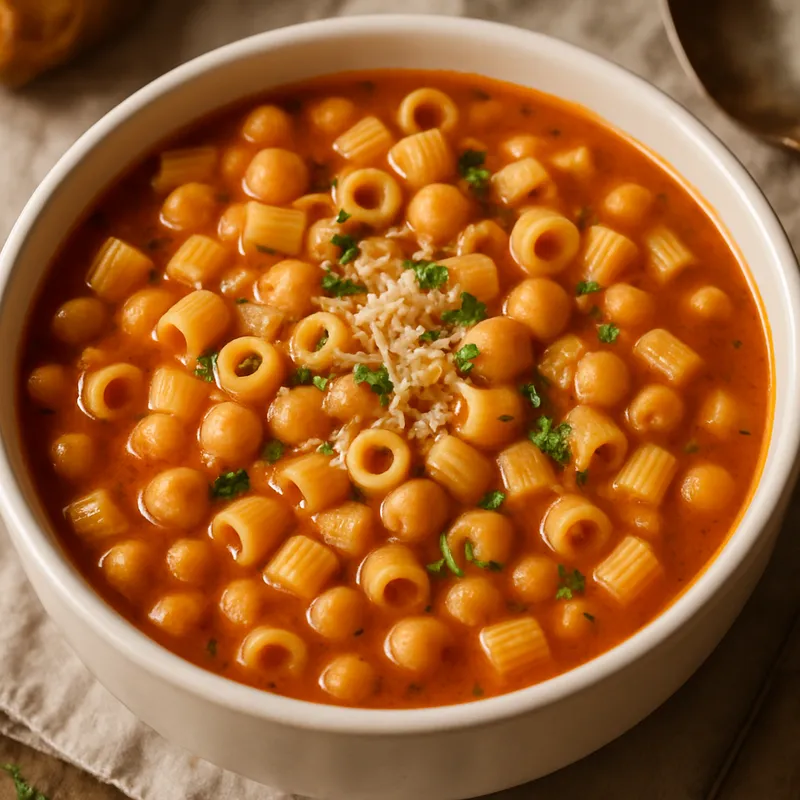 Pasta e Ceci (Nudel-Kichererbsen-Suppe)