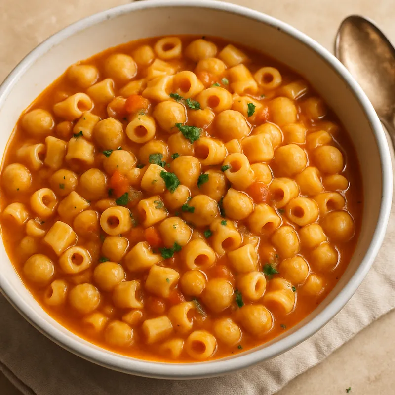 Pasta e Ceci (Pasta mit Kichererbsen)
