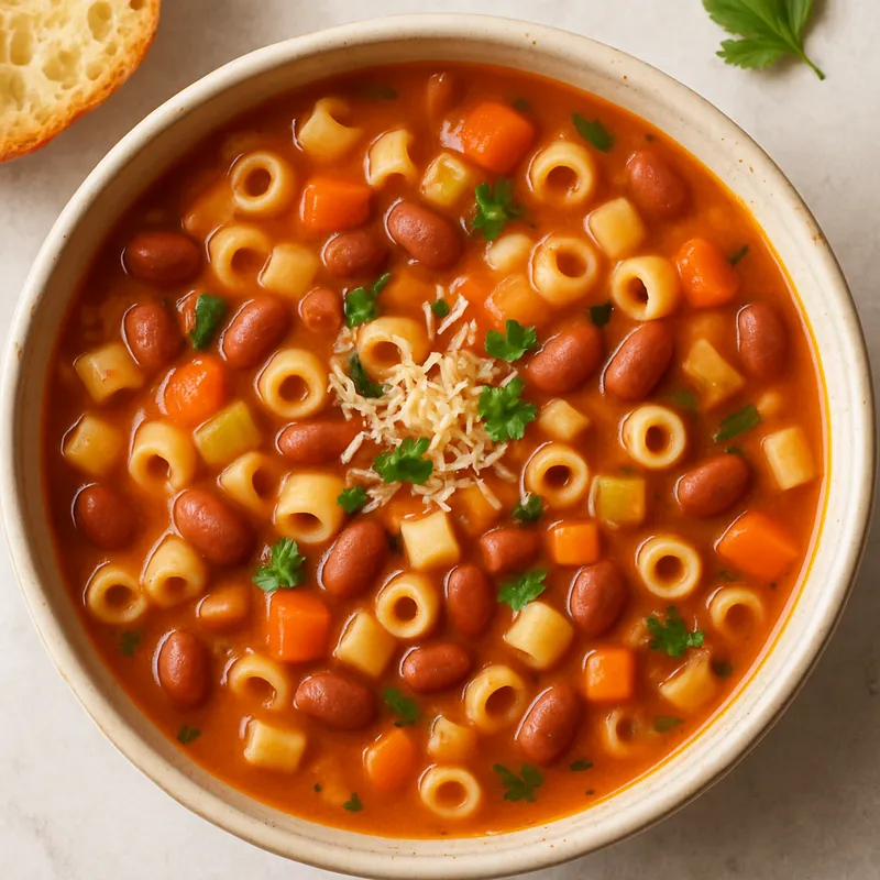 Pasta e Fagioli (Nudel-Bohnen-Suppe)