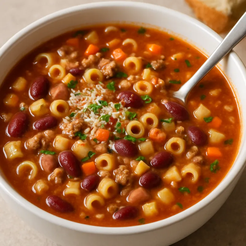 Pasta e Fagioli (Nudel-Bohnen-Suppe)