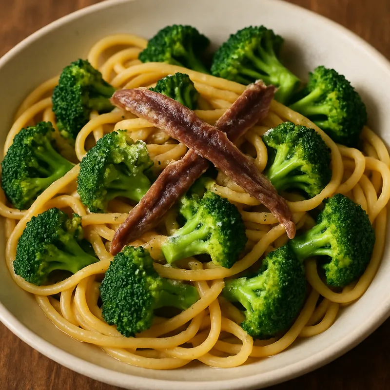 Pasta mit Brokkoli und Sardellen