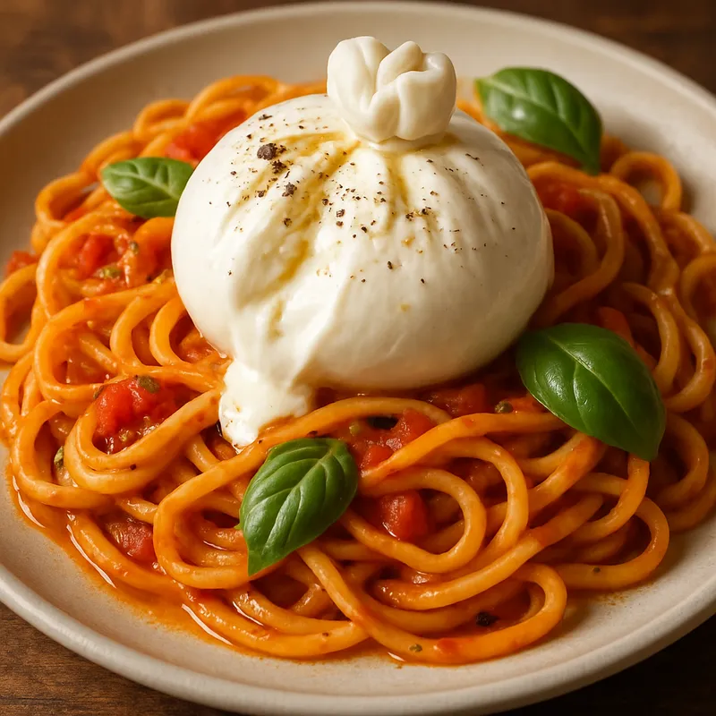 Pasta mit Burrata