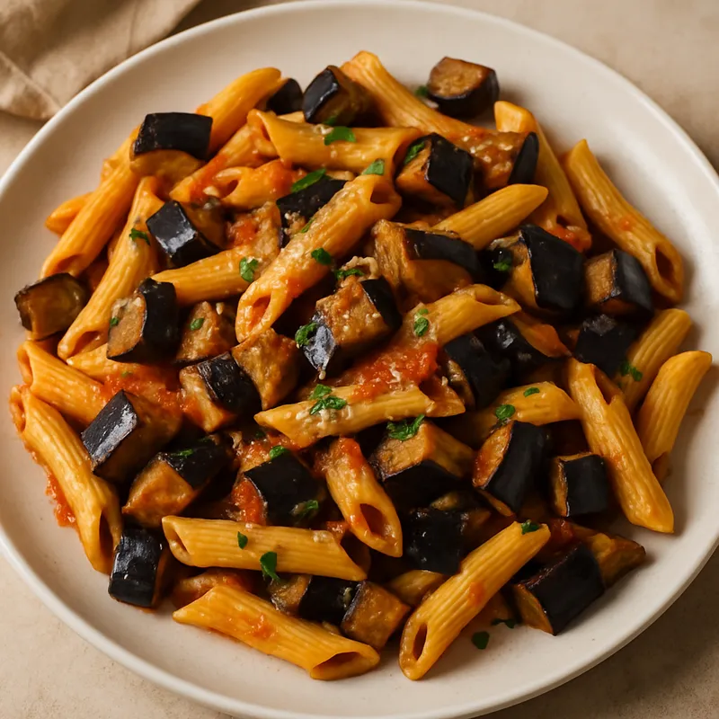 Pasta mit Aubergine