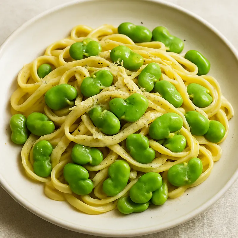 Pasta mit Favabohnen