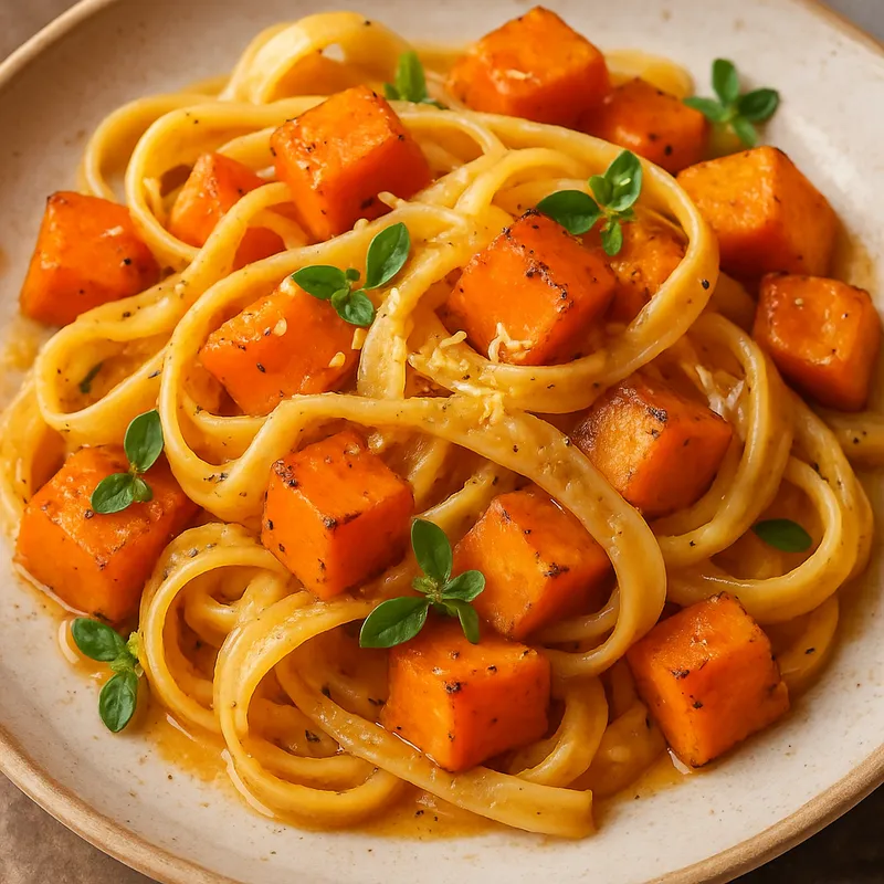Pasta mit Kürbis