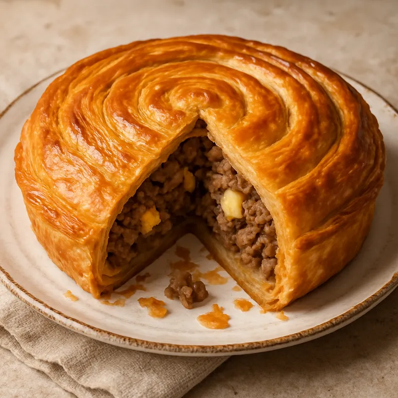 Pastel De Carne Murciano (Murcianische Fleischpastete)