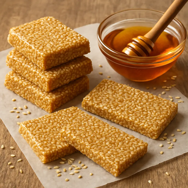 Pasteli (Sesam-Honig-Riegel)