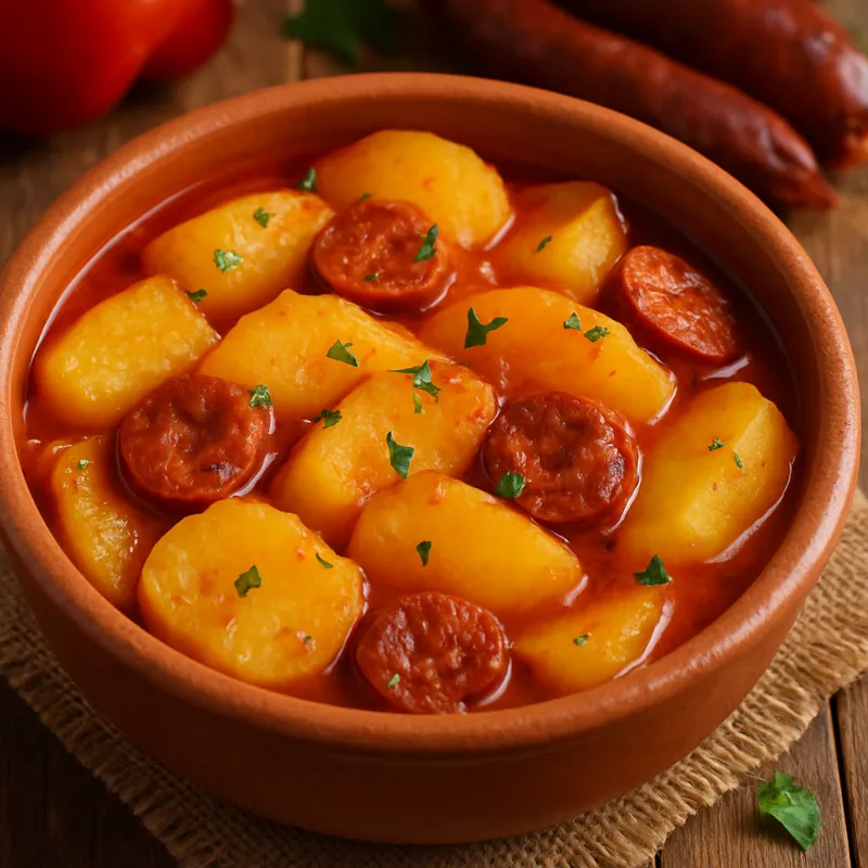 Patatas a La Riojana (Traditioneller Kartoffeleintopf nach Riojanischer Art)