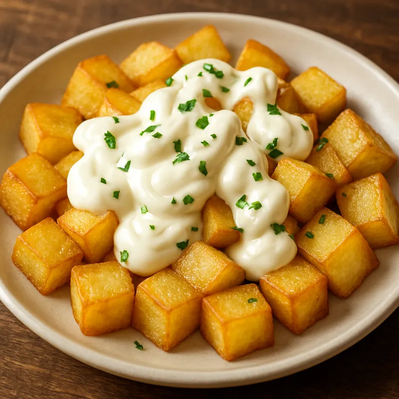 Patatas Alioli (Kartoffeln mit Knoblauchmayonnaise)