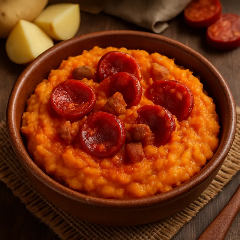 Patatas Revolconas (Kartoffelpüree Extremadura)