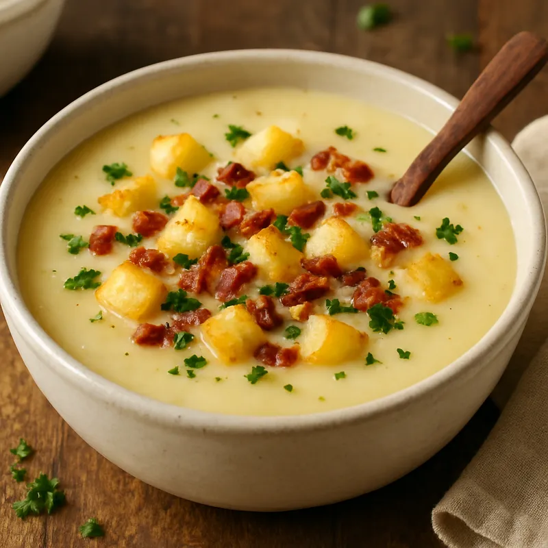 Patatassoupa (Kartoffelsuppe)