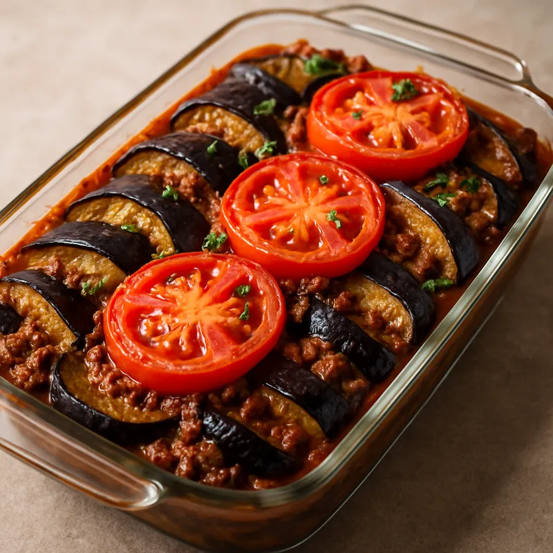 Patlican Musakka (Auberginen-Auflauf)