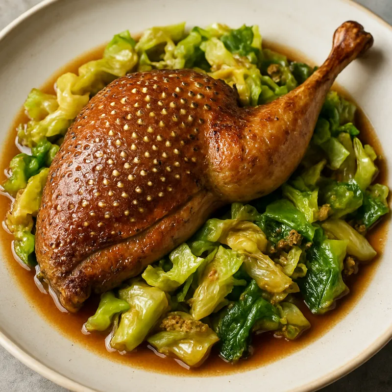 Perlhuhn mit Kohl
