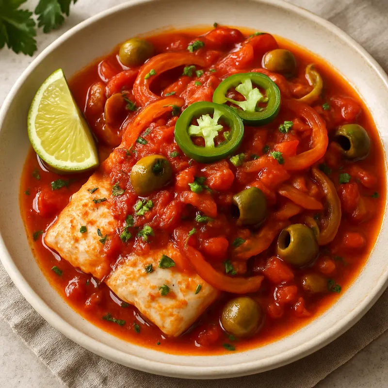 Pescado a la Veracruzana (Fisch nach Veracruz-Art)