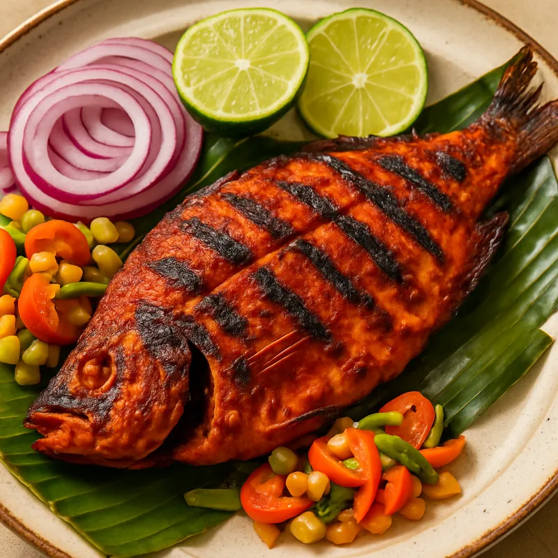 Pescado Tikin Xic (Gegrillter Fisch nach Yucatán-Art)