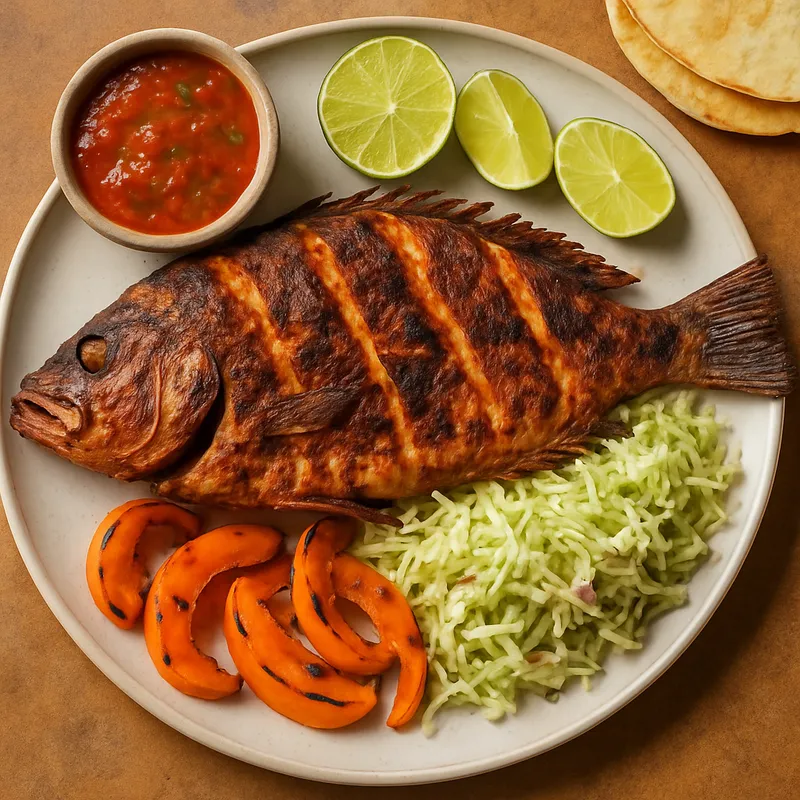 Pescado Zarandeado aus Nayarit (Gegrillter marinierter Fisch)