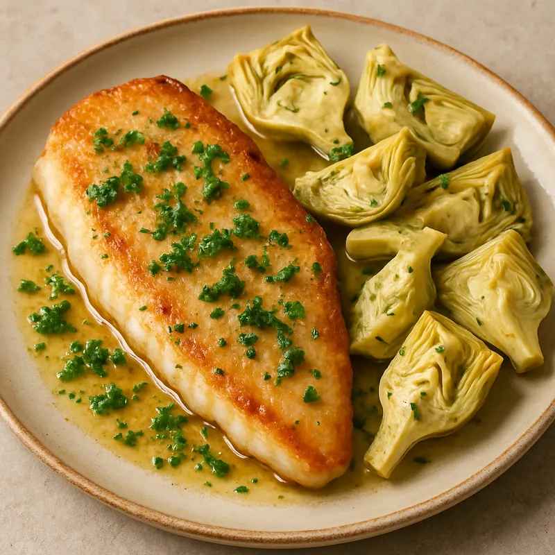 Petersfilet mit Artischocken