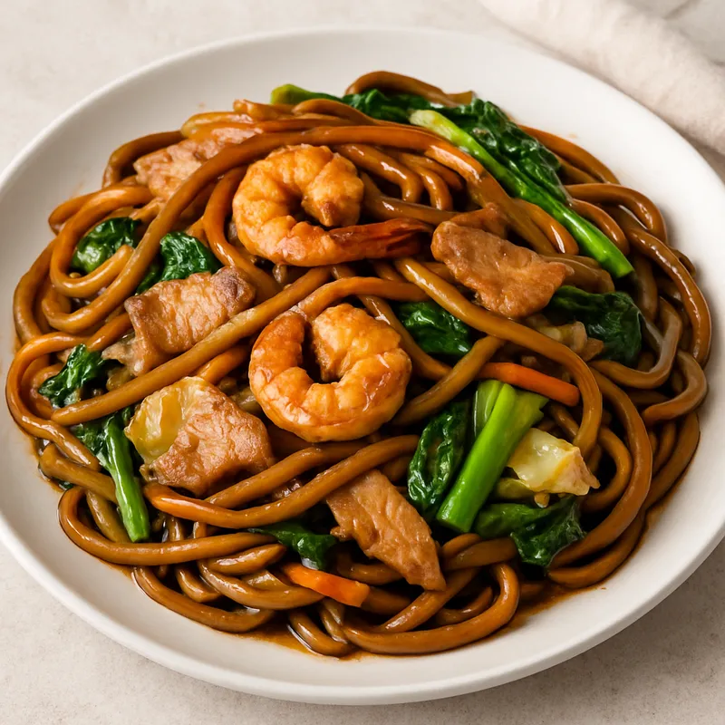 Phat Mee Hokkien (Gebratene Hokkien-Nudeln)