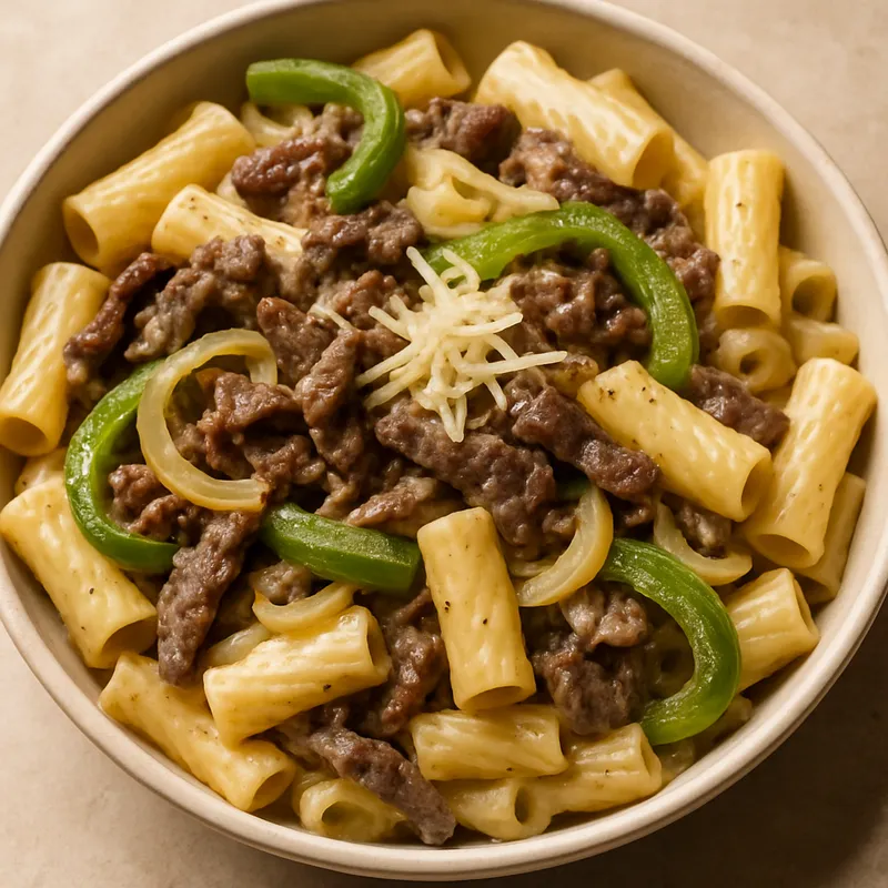 Philly Cheesesteak Pasta