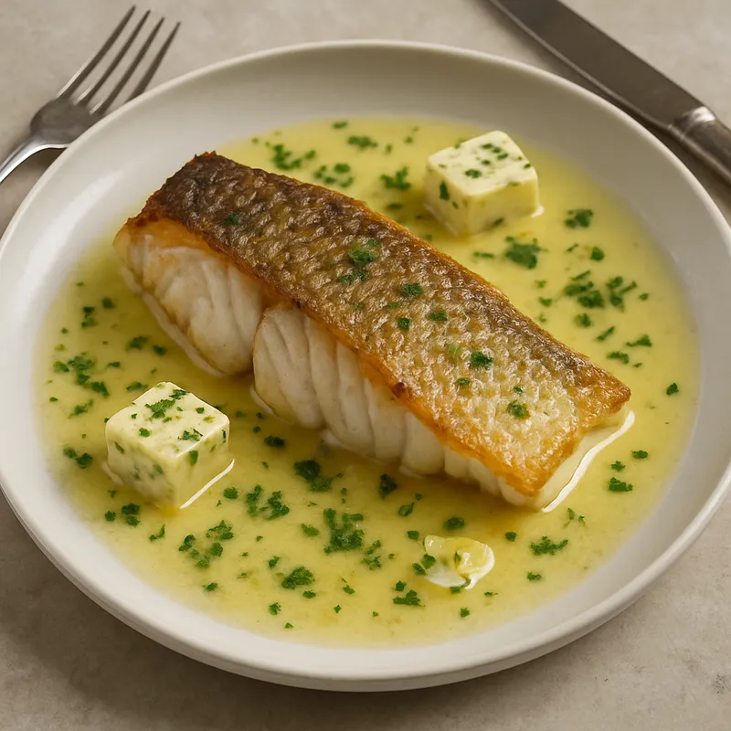 Zander mit weißer Butter