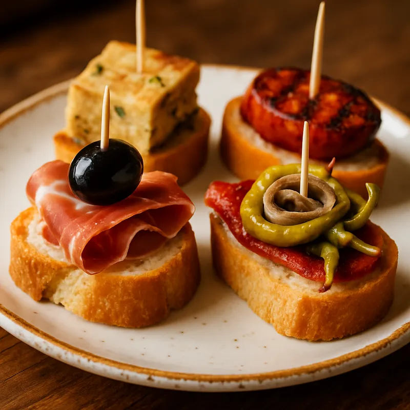 Pintxos (Baskische Bar-Snacks)