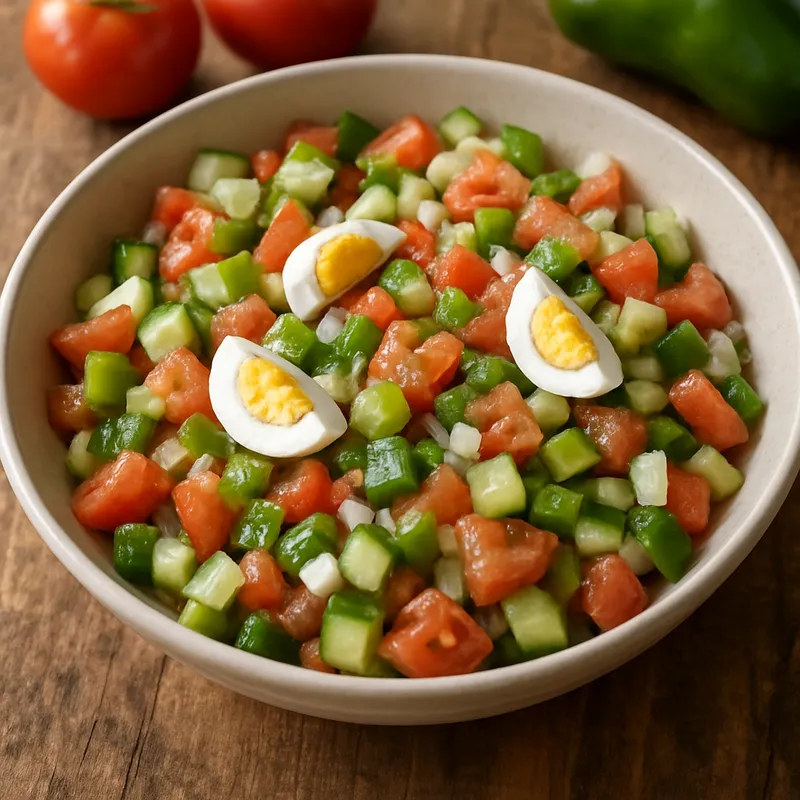 Pipirrana Jaenera (Frischer Gemüsesalat nach Jaéner Art)