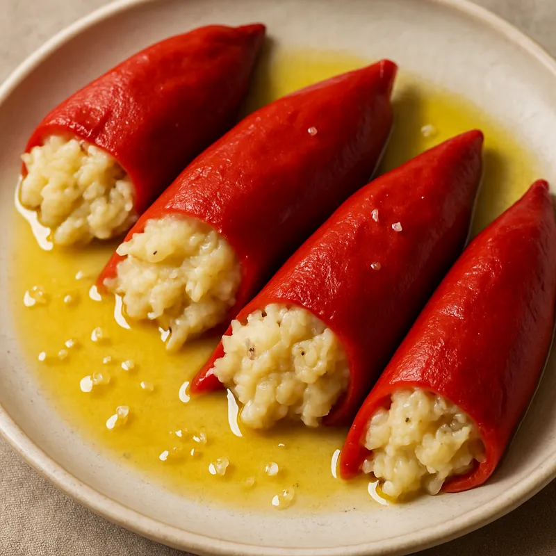 Piquillo-Paprika mit Salzfisch