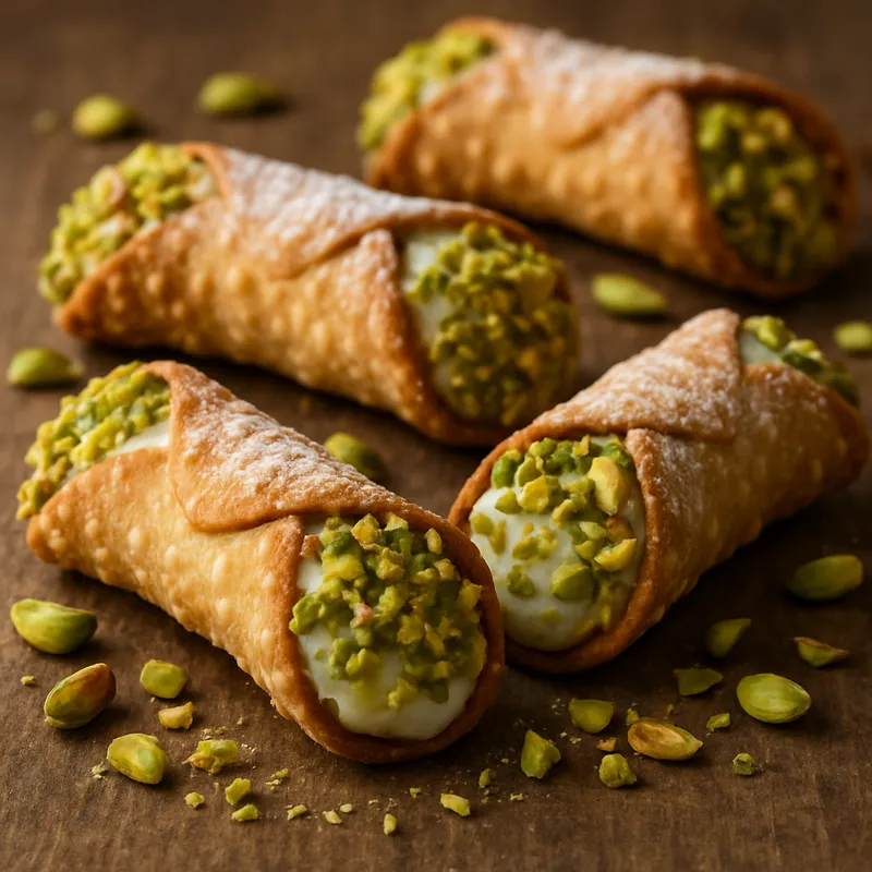 Pistazien-Cannoli