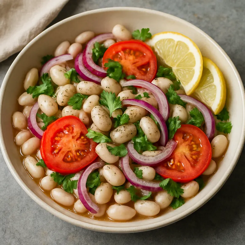Piyaz Weißer Bohnensalat (Antalya-Art)