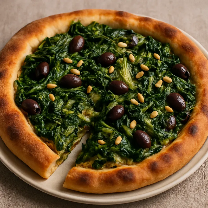 Pizza di Scarola (Eskariol-Pizza)