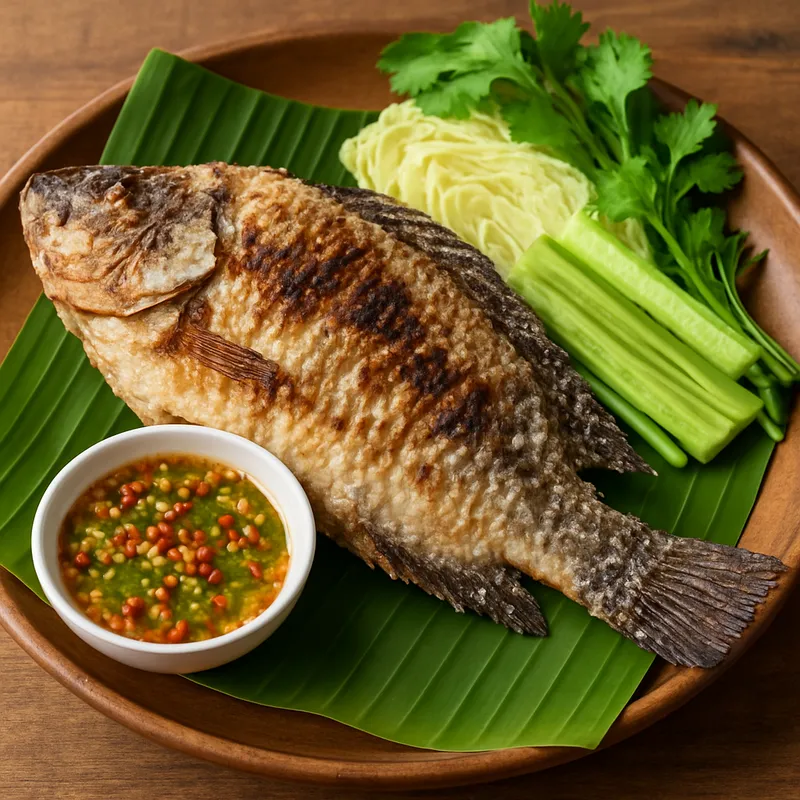 Pla Nin Yang (Gegrillter Tilapia)
