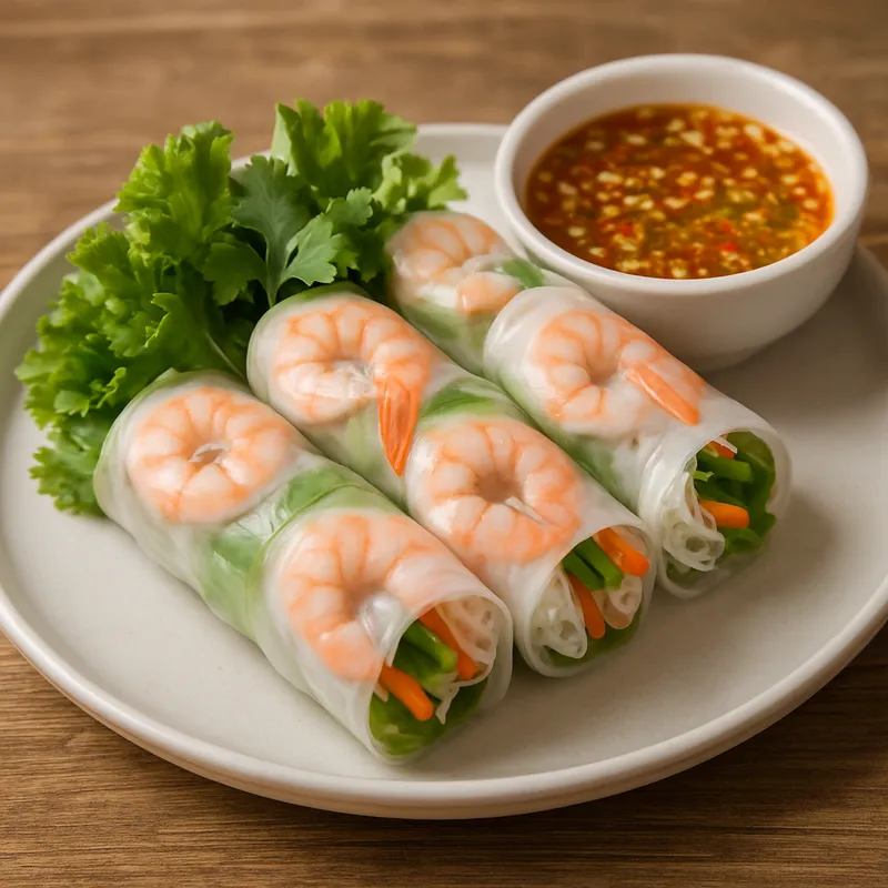 Poh Pia Sod (Frische Thai-Frühlingsrollen)