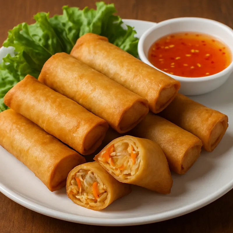 Poh Pia Tod (Thailändische gebratene Frühlingsrollen)