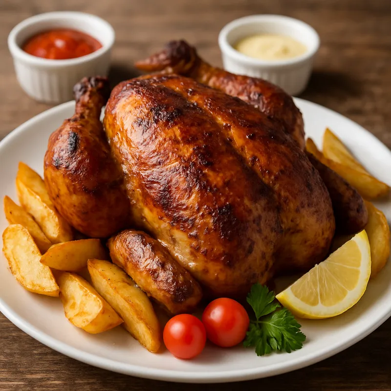 Pollo a La Brasa Español (Spanisches Hähnchen vom Spieß)