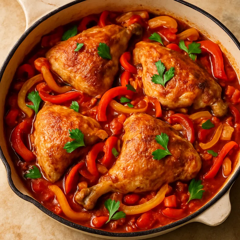 Pollo alla Romana (Hähnchen nach römischer Art)