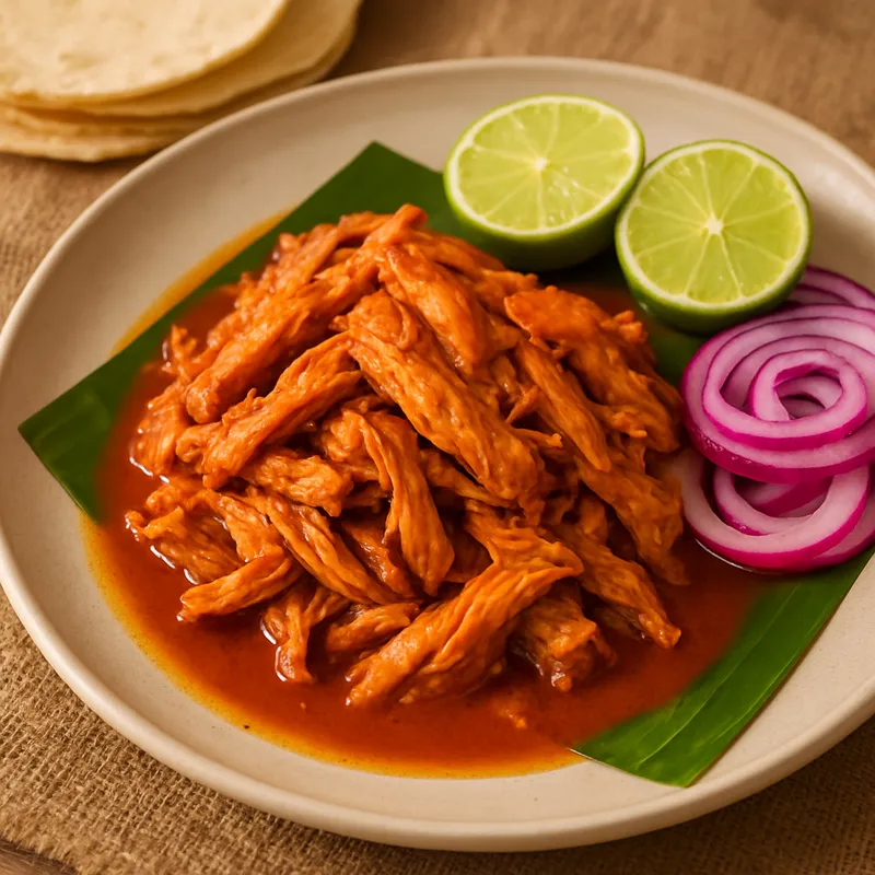 Pollo Pibil (Hähnchen auf Yucatan-Art)