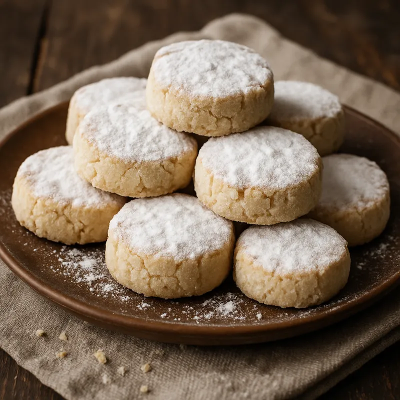 Polvorones (Mürbes Shortbread aus Andalusien)