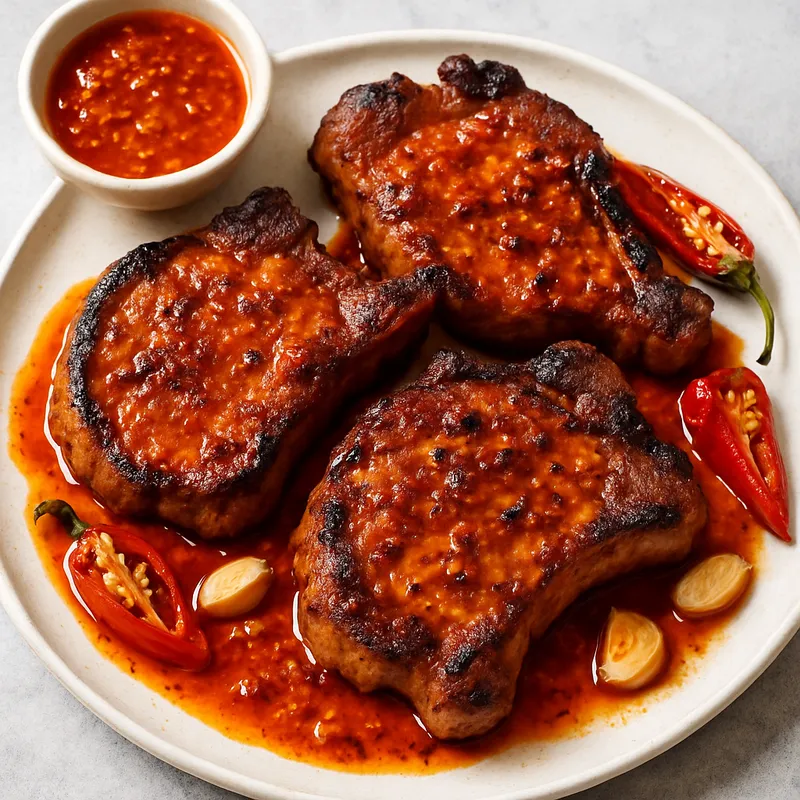 Schweinekoteletts mit Piri-piri