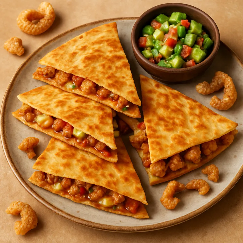 Schweineschwarte-Quesadillas