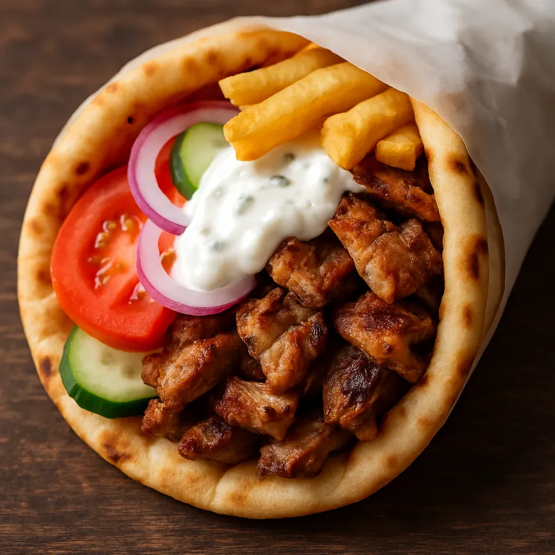Schweinefleisc-Gyros