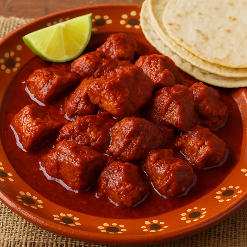Schweinefleisch in roter Adobo-Sauce (Puerco en Adobo Rojo)