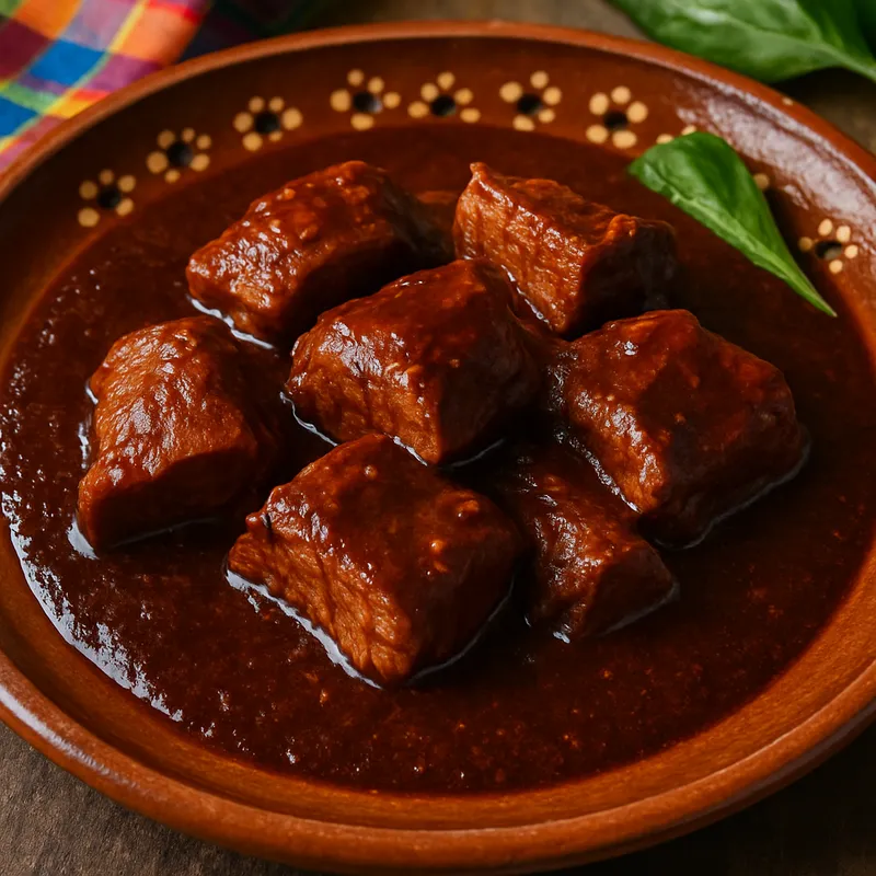 Schweinefleisch in Xíco-Mole